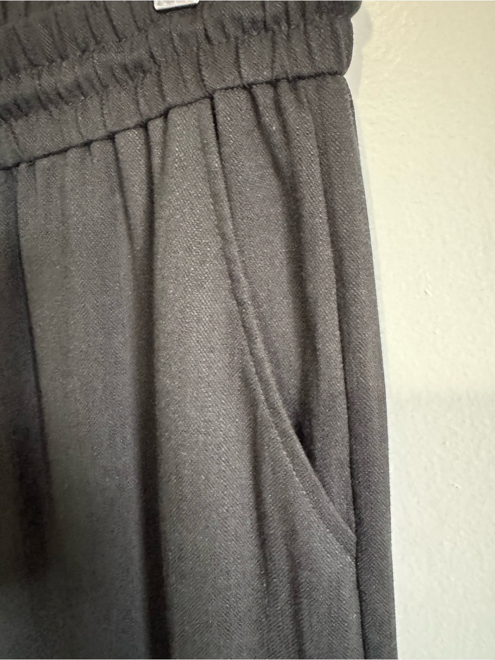 Halara High Waisted Drawstring Pocket Wide Leg Baggy Casual Linen-Feel Pants NEW - Picture 7 of 13